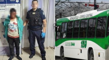 Subió armado a robar en un colectivo y le dieron una paliza