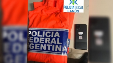 Detuvieron en Lanús Este a un motochorro que tenía un chaleco de policía