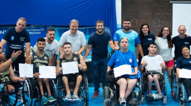 Cascallares entregó diplomas y reconocimientos a deportistas adaptados