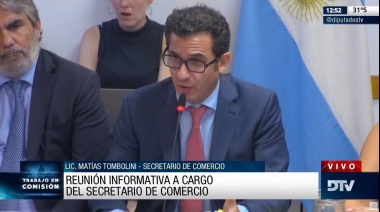 Tombolini expondrá en Diputados