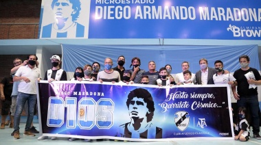 Brown: Bautizaron "Diego Armando Maradona" al microestadio municipal