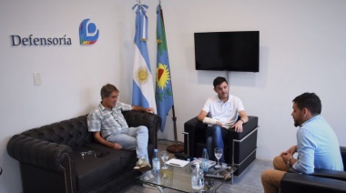 Lorenzino se reunió con el defensor del Pueblo de Lanús, Facundo Mancebo