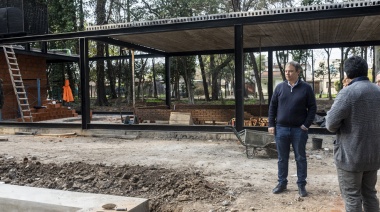 Cascallares recorrió las obras del Parque Saludable Ramón Carrillo