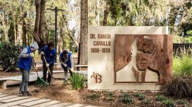 Construyen una huerta agroecológica y una compostera en el Parque Saludable Ramón Carrillo