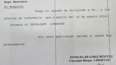 Confirmado: Zunilda Benítez rompe el bloque de La Libertad Avanza