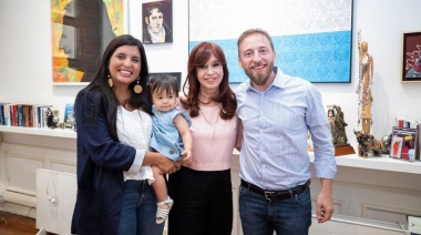 Cristina recibió a Federico Otermín y a Daniela Vilar en el Instituto Patria