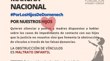 Convocan a una marcha nacional por los padres divorciados que tienen problemas para ver a sus hijos