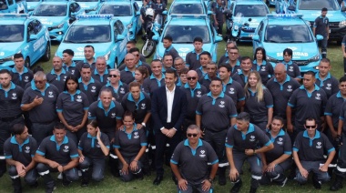 Incorporaron 50 vehículos, 15 motos y 75 agentes a Seguridad Ciudadana
