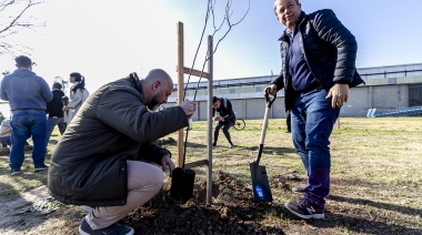 Plantaron 150 árboles nativos en homenaje por el aniversario de Almirante Brown