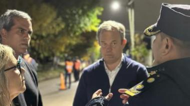 Cascallares supervisó un nuevo operativo nocturno de saturación policial