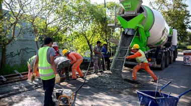 Avanzan las obras de renovación en Camino de Cintura