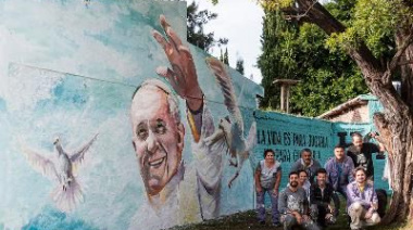 Un mural en homenaje al Papa Francisco