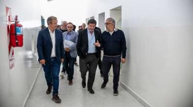 Cascallares y Sileoni recorrieron las obras de una nueva Escuela de Educación Especial