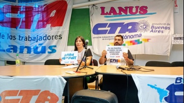 Referentes gremiales de Lanús convocan a la marcha a Plaza de Mayo