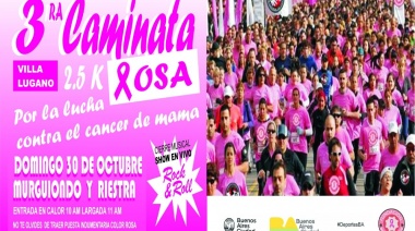 Se realizará la tercera “Caminata Rosa” de Villa Lugano