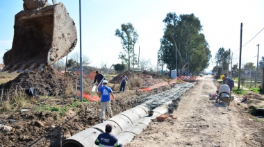 Avanza la obra de Desagües Pluviales Villa Coll - La Esperanza