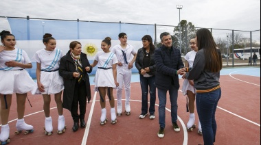 Zabaleta y Cantero inauguraron un playón deportivo