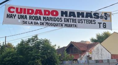 ¿Ola de robos? El curioso pasacalles que apareció en frente de un colegio en Adrogué