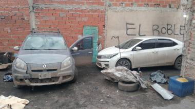 Allanamiento en un "aguantadero" de autos robados terminó con dos detenidos
