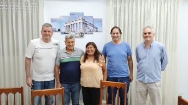 De Gennaro se reunió con representantes de la Asociación Colectividad Helénica Sócrates