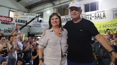 Bullrich visitó Lanús y Grindetti formalizó su precandidatura a gobernador