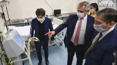 Alberto Fernández y Axel Kicillof inauguraron el Hospital del Bicentenario