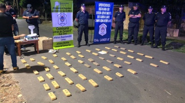 Secuestraron 45 kilos de marihuana durante un control vehicular en San José