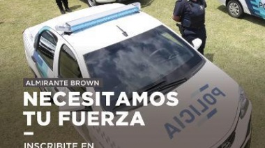 El Minsiterio de Seguridad bonaerense y el municipio de Brown convocan a los vecinos a sumarse a las fuerzas policiales