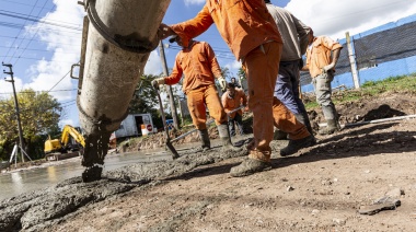 El Municipio de Almirante Brown avanza con tres obras troncales de pavimentación