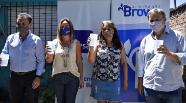 Cascallares y Galmarini inauguraron una red de agua potable en Burzaco