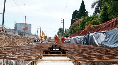 Continúa la construcción de un nuevo sistema hídrico en la Cuenca Oliver