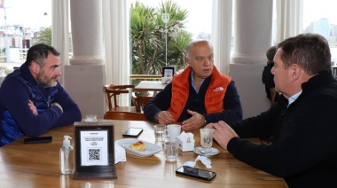 Grindetti visitó Mar del Plata y junto a Montenegro pidió mayor autonomía municipal