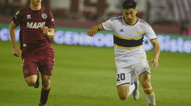 Lanús luchó pero no pudo ante Boca, que se subió a la punta de la Liga