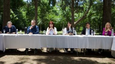 Cristina, Kicillof, Massa y Máximo encabezaron la cumbre del PJ Bonaerense