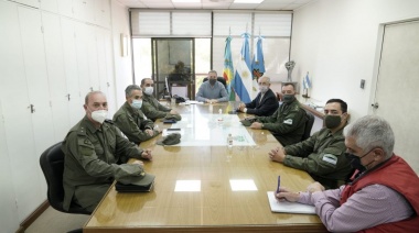 Gray se reunió con autoridades de Gendarmería Nacional