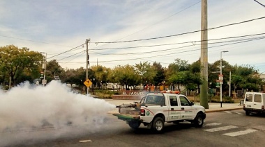 El Municipio realiza operativos de fumigación contra el dengue y de desinfección contra el coronavirus