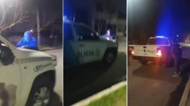 Vecinos atraparon a un ladrón y lo entregaron a la Policía, pero casi los pasaron por arriba con el patrullero