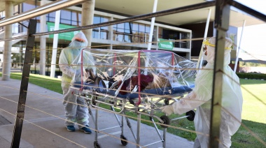 Realizaron un simulacro en centro de atención para pacientes infectados