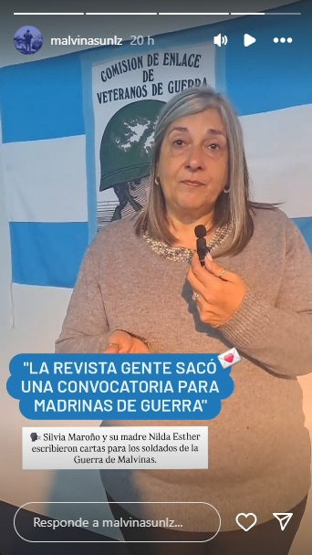 Silvia Maroño, madrina de guerra