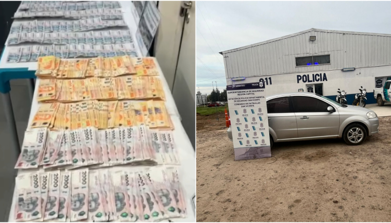 Dealers de drogas fueron detenidos en pleno "reparto" con la millonaria recaudación