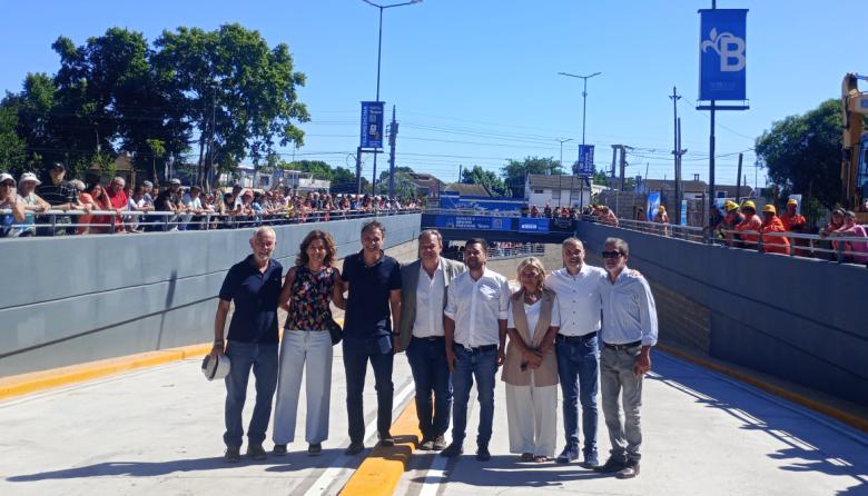 Inauguraron el paso bajo nivel de Rafael Calzada