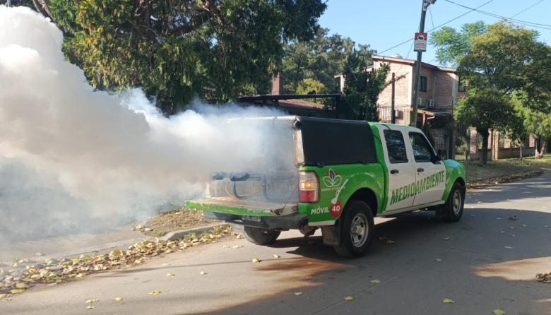 Operativos de fumigación para combatir el dengue