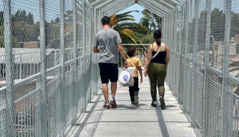 Está habilitado el puente peatonal sobre la Ruta 4