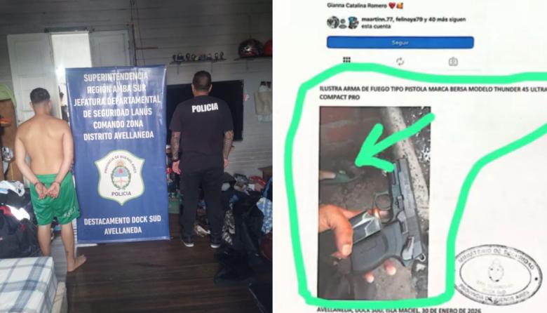 Mató a un hombre y ofrecía el arma homicida por internet mientras estaba prófugo