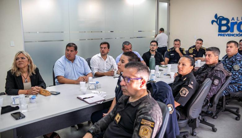 Fabiani y Eichel se reunieron con autoridades policiales