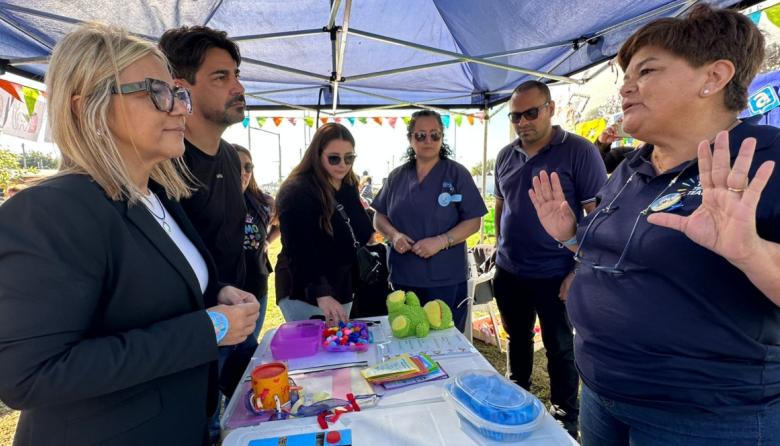 Paula Eichel supervisó el operativo especial de salud que recorre el distrito