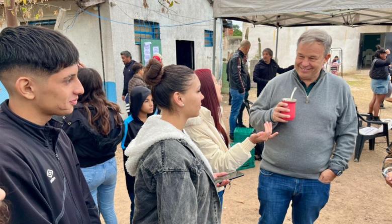Cascallares compartió un encuentro con jóvenes del Envión Comunitario