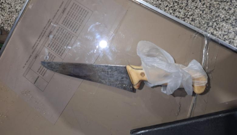 Discutió con su pareja y le dio tres puñaladas "por celos"
