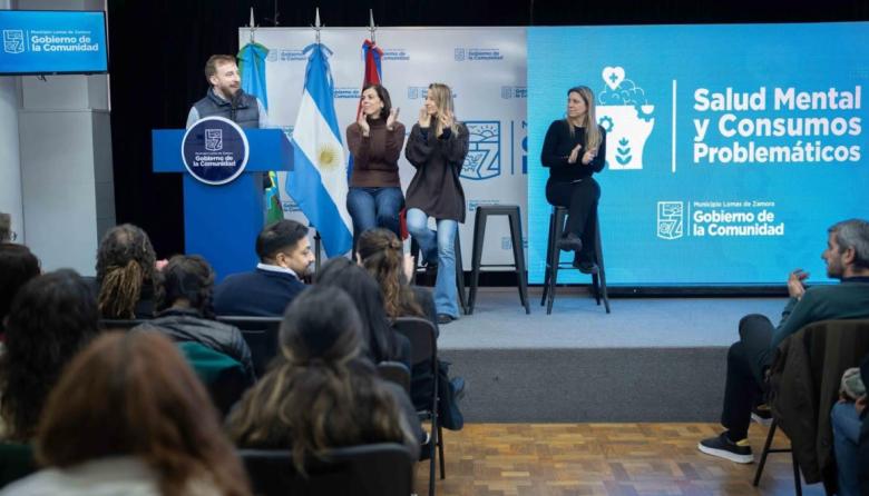 Otermín presentó el programa de abordaje de Salud Mental y Consumos Problemáticos