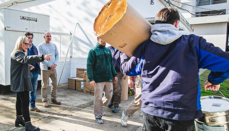 El Municipio articuló donaciones del Parque Industrial para el Lucio Meléndez